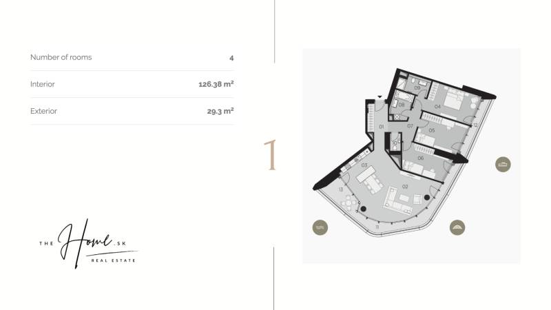 THE HOME︱EUROVEA TOWER - Exclusive 3-bed. apt. Danube view, 33th floor