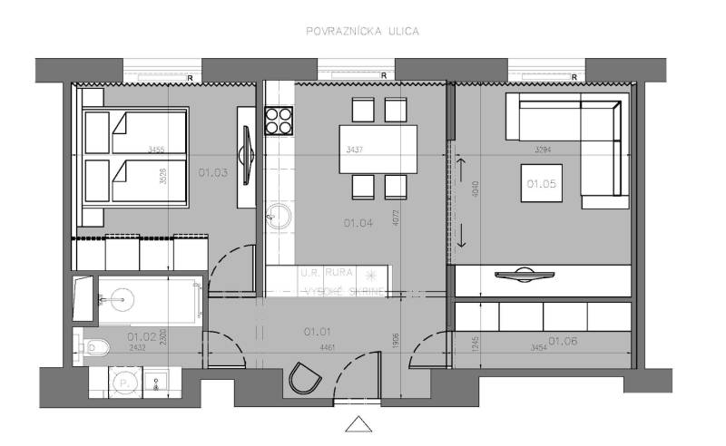 FOR SALE 2-room flat Povraznicka str.,top location with reconstruction