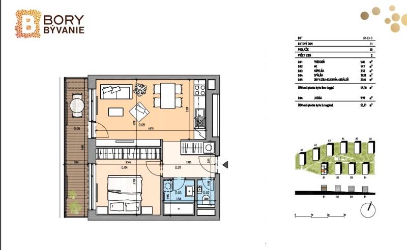 FOR SALE - Sunny 1 bedroom apartment in BORY, Lamač