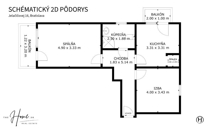 Sale One bedroom apartment, One bedroom apartment, Jelačičova, Bratisl