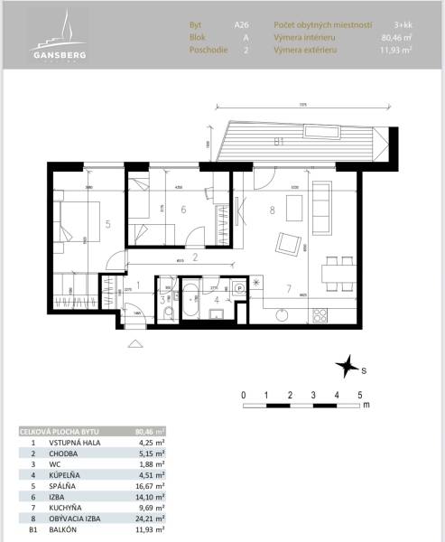 THE HOME ︱FOR SALE Luxury 2-bedroom apartment at Gansberg Koliba